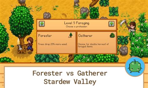 stardew farming skill|stardew valley forester or gatherer.
